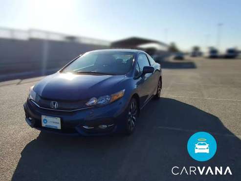 2014 Honda Civic EX-L Coupe 2D coupe Blue - FINANCE ONLINE - cars &... for sale in irving, TX