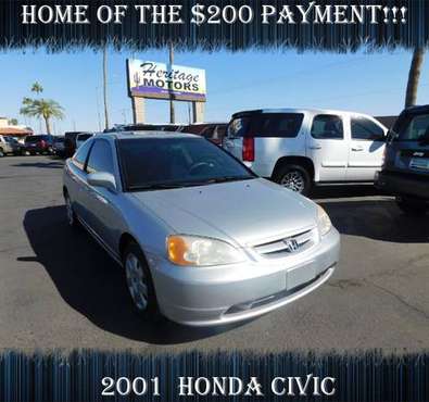 2001 Honda Civic NO SMOKE NO MIRRORS- Finance Low - cars & trucks -... for sale in Casa Grande, AZ
