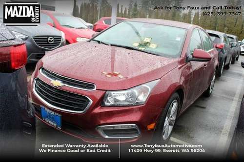 2015 Chevrolet Cruze 2LT Call Tony Faux For Special Pricing for sale in Everett, WA
