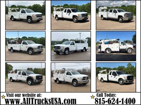 Mechanics Crane Truck Boom Service Utility 4X4 Commercial work trucks for sale in Indianapolis, IN