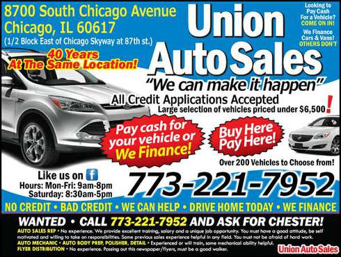 Used cars for sale affordable prices we finance DRIVE HOME TODAY -... for sale in Chicago, IL