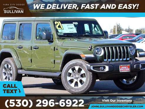 2021 Jeep Wrangler Sahara FOR ONLY 783/mo! - - by for sale in Yuba City, CA