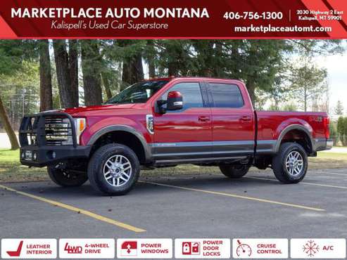 2017 FORD F350 SUPER DUTY CREW CAB 4x4 4WD F-350 LARIAT PICKUP 4D for sale in Kalispell, MT