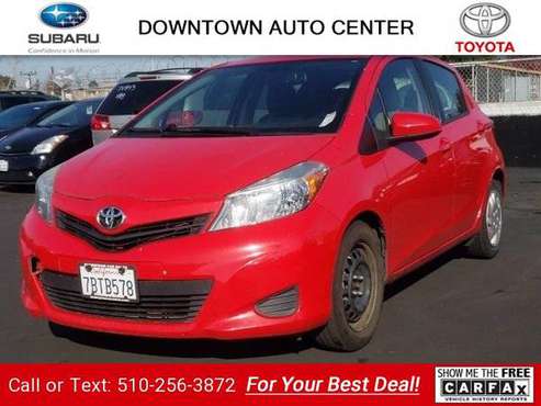 2014 Toyota Yaris LE hatchback Absolutely Red - cars & trucks - by... for sale in Oakland, CA