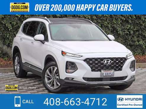 2019 Hyundai Santa Fe Ultimate 2.4 suv Quartz White - cars & trucks... for sale in San Jose, CA