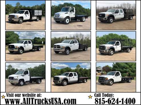 FLATBED WORK TRUCK / Gas + Diesel / 4X4 or 2WD Ford Chevy Dodge GMC for sale in Peoria, IL