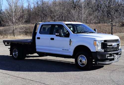2017 Ford F350 XL - 9ft Flatbed - 4WD 6.7L V8 Power Stroke (D71987)... for sale in Dassel, MN