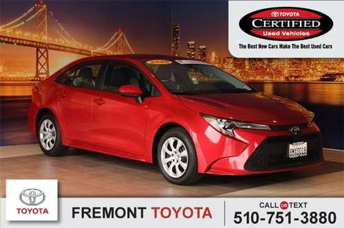 *2020* *Toyota* *Corolla* *LE* - cars & trucks - by dealer - vehicle... for sale in Fremont, CA
