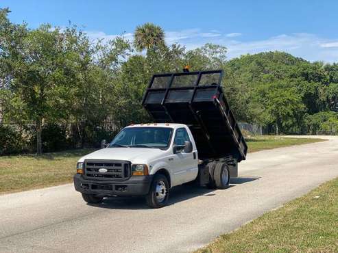 2006 Ford F-350 6 8 V10 Gas PTO Driven Dump MANUAL - cars & for sale in West Palm Beach, FL