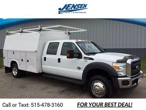 2014 Ford Super Duty F450 DRW XL truck White - cars & trucks - by... for sale in Marshalltown , IA