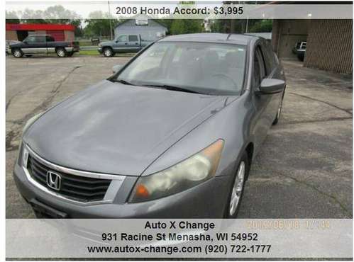2008 Honda Accord LX P 4dr Sedan 5A 200071 Miles for sale in Neenah, WI