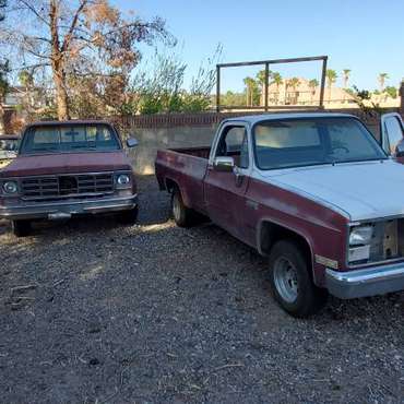 1978 Chevy C10 and 1984 Sierra 15 pickup Truck - - by for sale in Las Vegas, NV