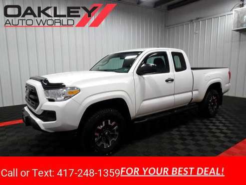2016 Toyota Tacoma Access Cab 4X4 pickup White - - by for sale in Branson West, MO
