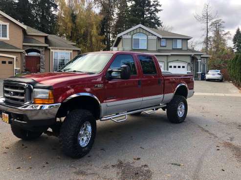 2001 Ford crew cab power stroke Low miles 110k - cars & trucks - by... for sale in Lynnwood, WA