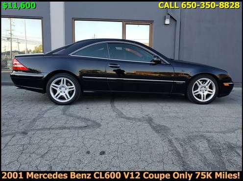 2001 MERCEDES BENZ CL600 V12 COUPE 76K MILES! - cars & trucks - by... for sale in Redwood City, CA