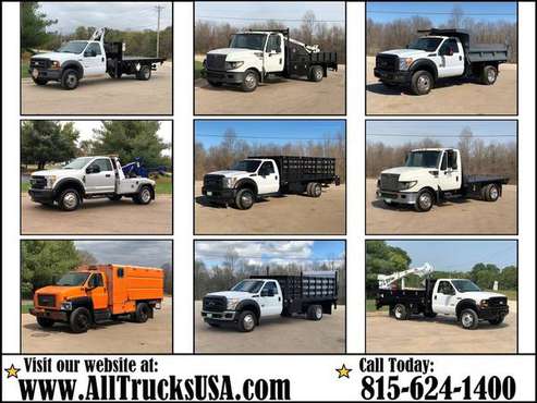 FLATBED & STAKE SIDE TRUCKS CAB AND CHASSIS DUMP TRUCK 4X4 Gas for sale in Kokomo, IN