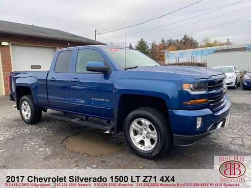 2017 CHEVY SILVERADO 1500 LT Z71 4X4! DOUBLE CAB! TOW! TOUCH... for sale in N SYRACUSE, NY