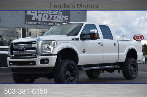 2013 FORD F250 PLATINUM 6.7L POWERSTROKE DIESEL LIFTED 37s LOADED for sale in GRESHAM, WA