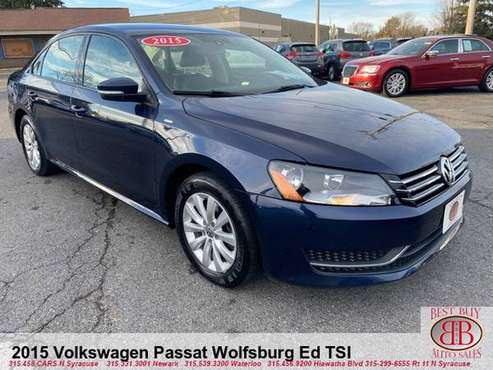 2015 VOLKSWAGEN PASSAT WOLFSBURG EDITION TSI WITH LEATHER!!! - cars... for sale in N SYRACUSE, NY