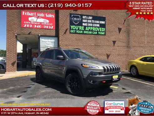 2017 JEEP CHEROKEE TRAILHAWK $500-$1000 MINIMUM DOWN PAYMENT!! APPLY... for sale in Hobart, IL