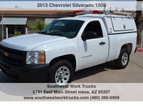 2013 Chevrolet Silverado 1500 2WD Reg Cab Short Bed with work Shell... for sale in Mesa, AZ