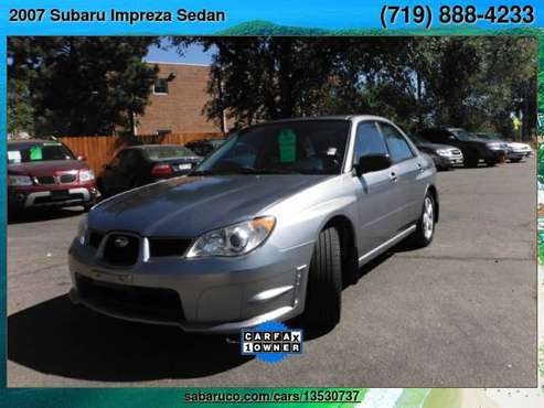 2007 Subaru Impreza Sedan 4dr H4 MT i Special Edition - cars &... for sale in Colorado Springs, CO