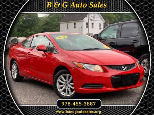 2012 Honda Civic EX Coupe ( 6 MONTHS WARRANTY ) - cars & trucks - by... for sale in North Chelmsford, MA