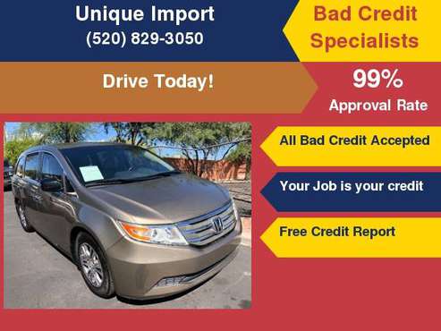 2012 Honda Odyssey EX We finance any one with right down payment!!!!! for sale in Tucson, AZ