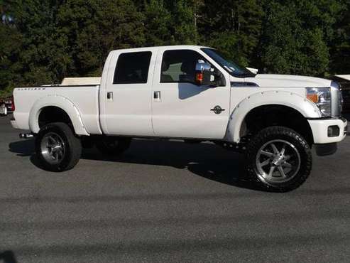 2016 Ford F250 Platinum Crew Cab 4x4 Diesel Lifted with Extras for sale in Belmont, NC