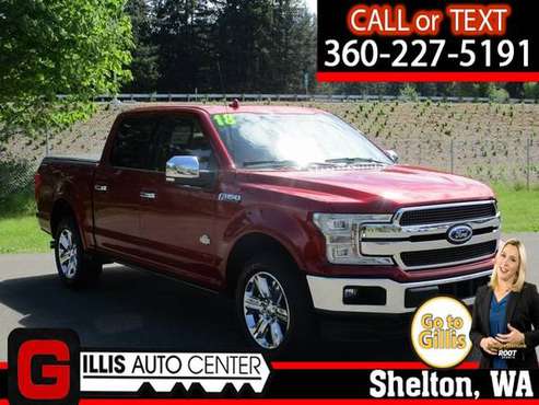 2018 Ford F-150 4x4 4WD F150 cab King Ranch SuperCrew TRUCK PICKUP for sale in Shelton, WA