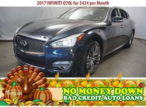 $424/mo 2017 INFINITI Q70L Bad Credit & No Money Down OK - cars &... for sale in Hickory Hills, IL