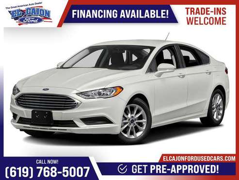 302/mo! - 2018 Ford Fusion SE FOR ONLY - - by dealer for sale in Santee, CA