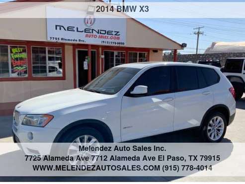 2014 BMW X3 AWD 4dr xDrive28i - - by dealer - vehicle for sale in El Paso, TX