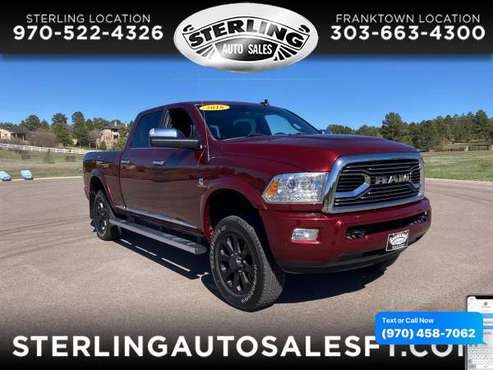 2016 RAM 2500 4WD Crew Cab 149 Longhorn Limited - CALL/TEXT TODAY! for sale in Sterling, CO