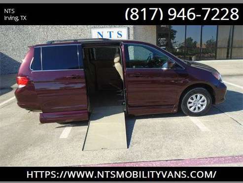 LEATHER 2010 HONDA ODYSSEY MOBILITY HANDICAPPED WHEELCHAIR RAMP VAN for sale in irving, TX