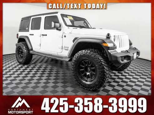 Lifted 2019 *Jeep Wrangler* Unlimited Sport 4x4 - cars & trucks - by... for sale in Everett, WA