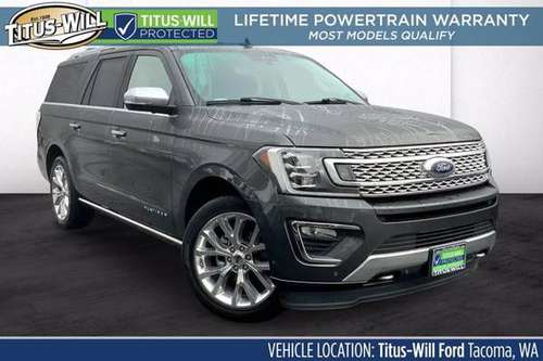 2018 Ford Expedition Max 4x4 4WD Platinum SUV - - by for sale in Tacoma, WA