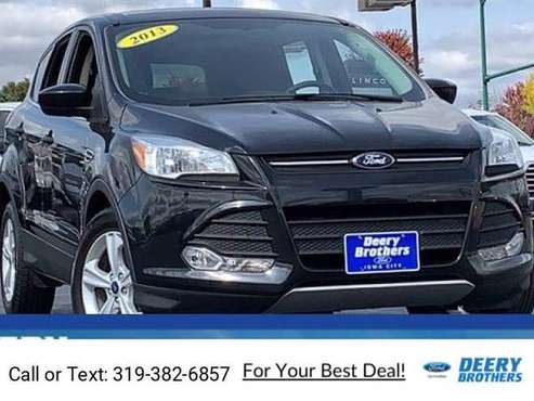 2013 Ford Escape SE suv Black - cars & trucks - by dealer - vehicle... for sale in Iowa City, IA