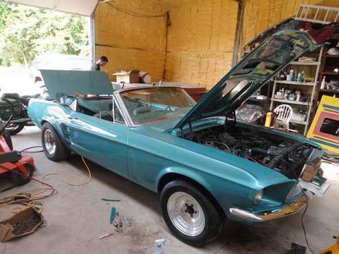 1967 Mustang Convertible 289 auto . Paint Looks New ! - cars &... for sale in Moore , Okla., OK