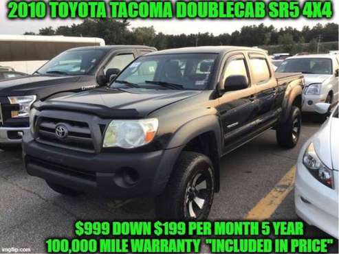 2010 TOYOTA TACOMA*DOUBLE CAB*4X4*6CYLINDER - cars & trucks - by... for sale in Rowley, MA