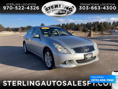 2010 Infiniti G37 Sedan 4dr x AWD - CALL/TEXT TODAY! for sale in Sterling, CO
