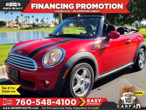 2010 Mini *Cooper* *Convertible* Only $159/mo! Easy Financing! -... for sale in Palm Desert , CA
