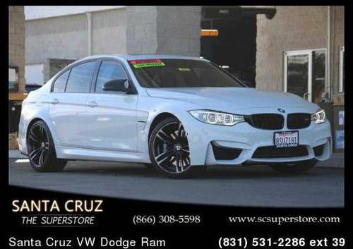 2016 BMW M3 Base 4D Sedan - cars & trucks - by dealer - vehicle... for sale in Santa Cruz, CA