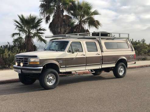 1993 FORD F350 - 7.3L DIESEL - 4x4 - CREW CAB - MANUAL - BANKS POWER... for sale in San Diego, WA