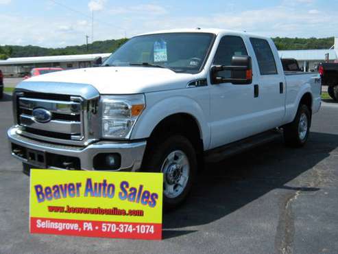 2013 ford f250 crew cab xlt 6.2 v8 4x4 78,000 miles for sale in selinsgrove,pa, PA