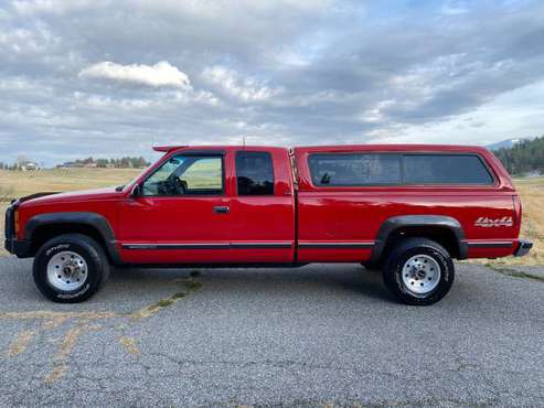 2-OWNERS 1995 GMC SIERRA 2500 EXT-CAB LONGBED 4x4 ONLY 116K - cars &... for sale in Spokane, WA