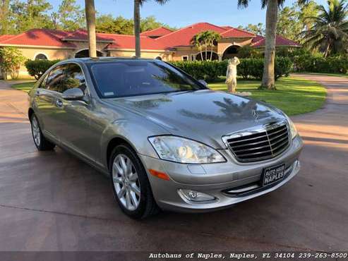 2007 Mercedes Benz S550 Sedan, Ventilated and heated seats, soft close for sale in Naples, FL