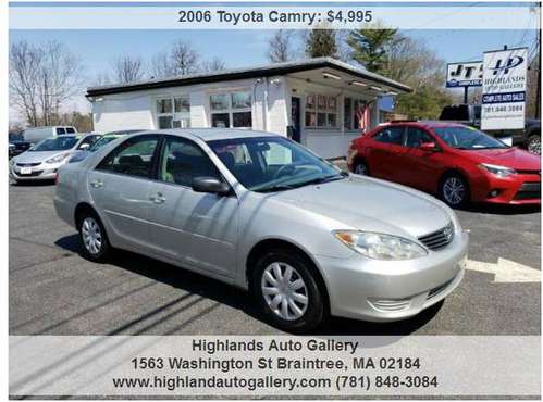 06 TOYOTA CAMRY LE 1 OWNER SUPER CLEAN SERVICED GREAT C/FAX - cars & for sale in Braintree, MA