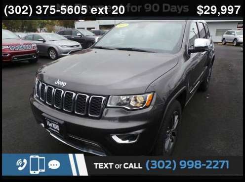 2017 Jeep Grand Cherokee Limited - cars & trucks - by dealer -... for sale in Wilmington, DE