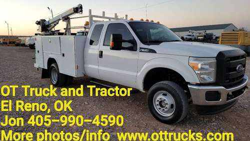 2015 Ford F-350 4wd 3200lb Crane 9ft Service Utility Bed 6.2L Gas... for sale in Oklahoma City, OK